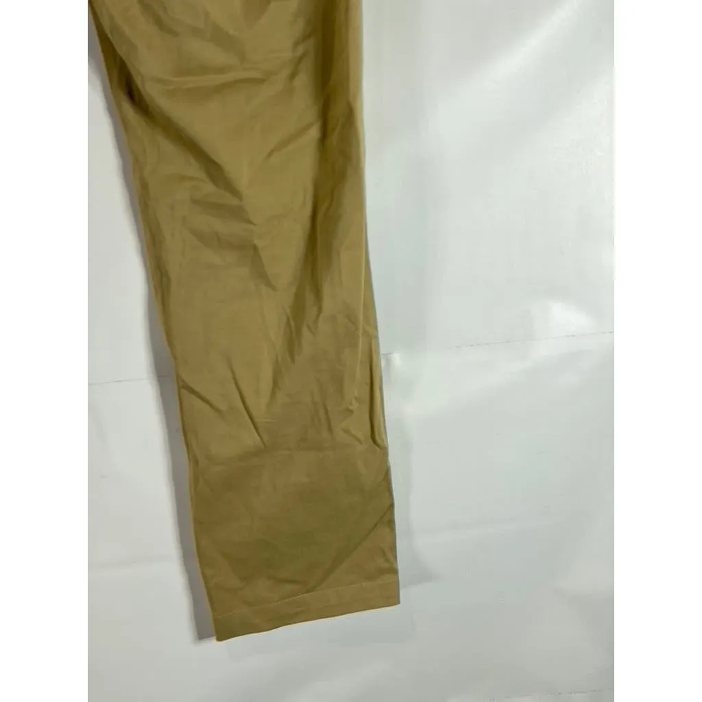 BROOKS BROTHERS RED FLEECE Men's Tan Straight-Leg Chino Pants SZ 33X344