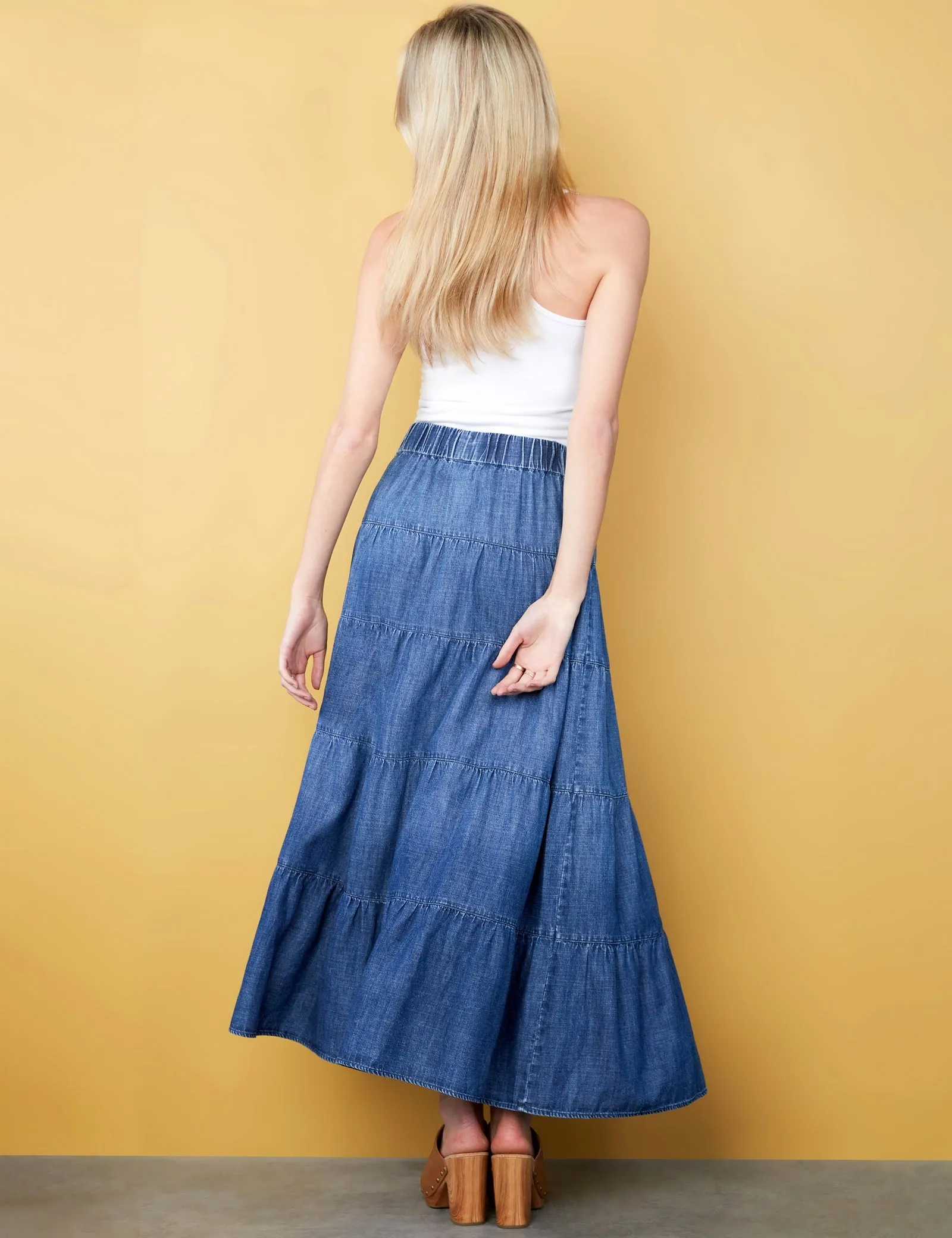 BT6787s Billy T Willa Layered Maxi Skirt