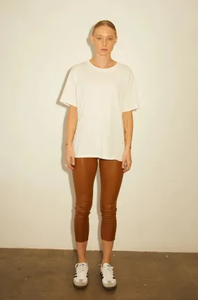 Capri Leather Legging - Walnut