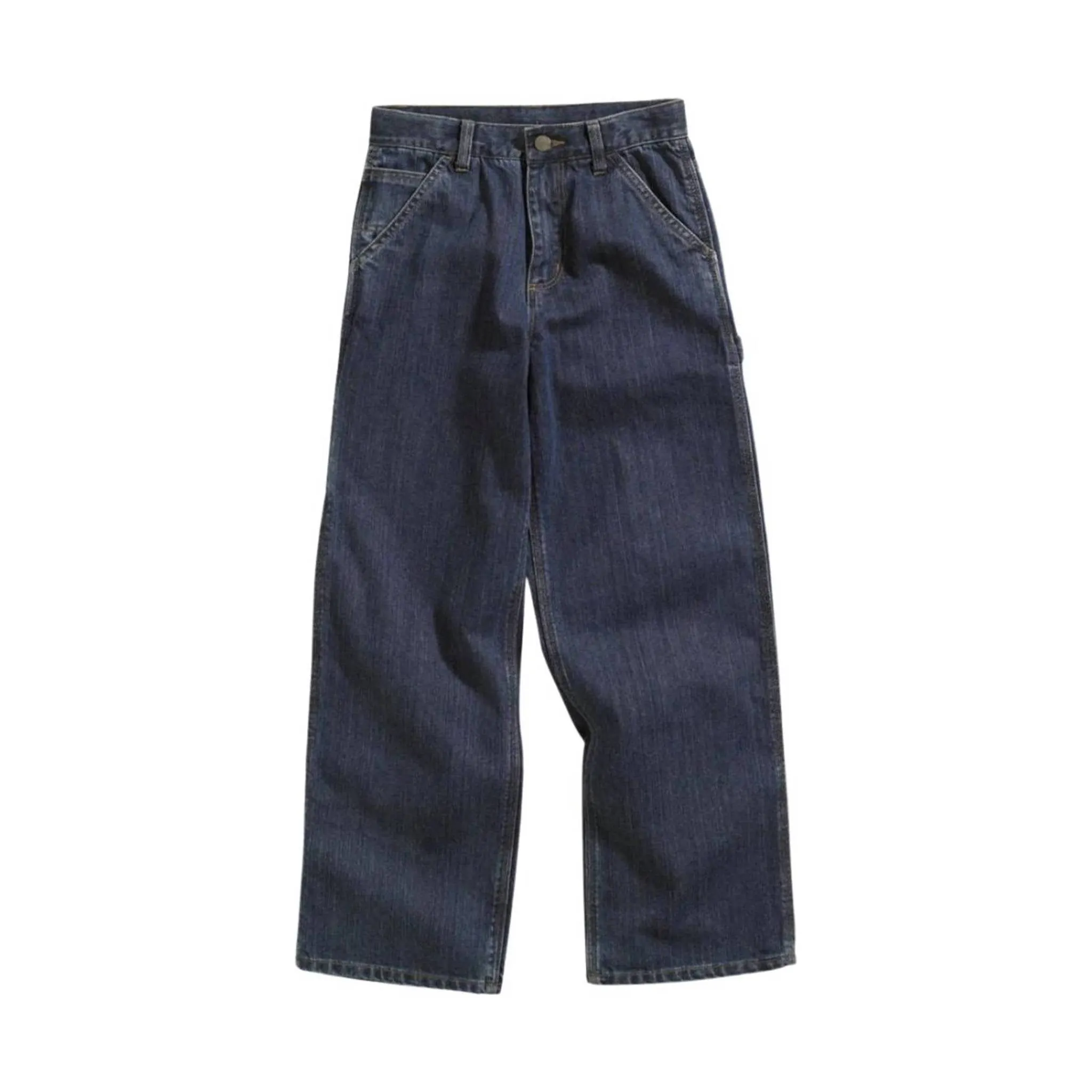 Carhartt Kids' Washed Denim Dungaree - Worn In Blue