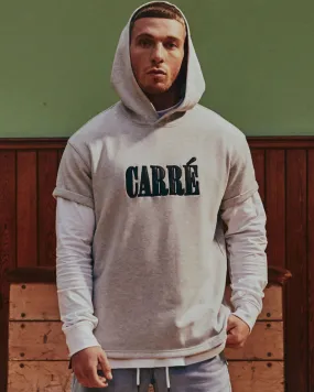 Carré Declaration MTN Short Sleeve Hoodie Grey Marle