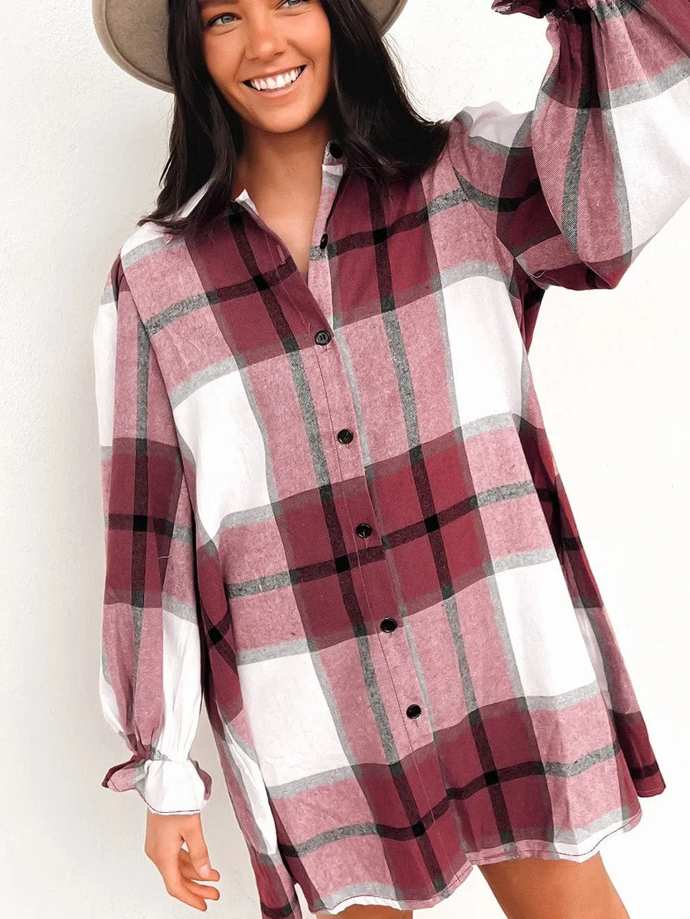 Casual Button-Down Shirt Dress