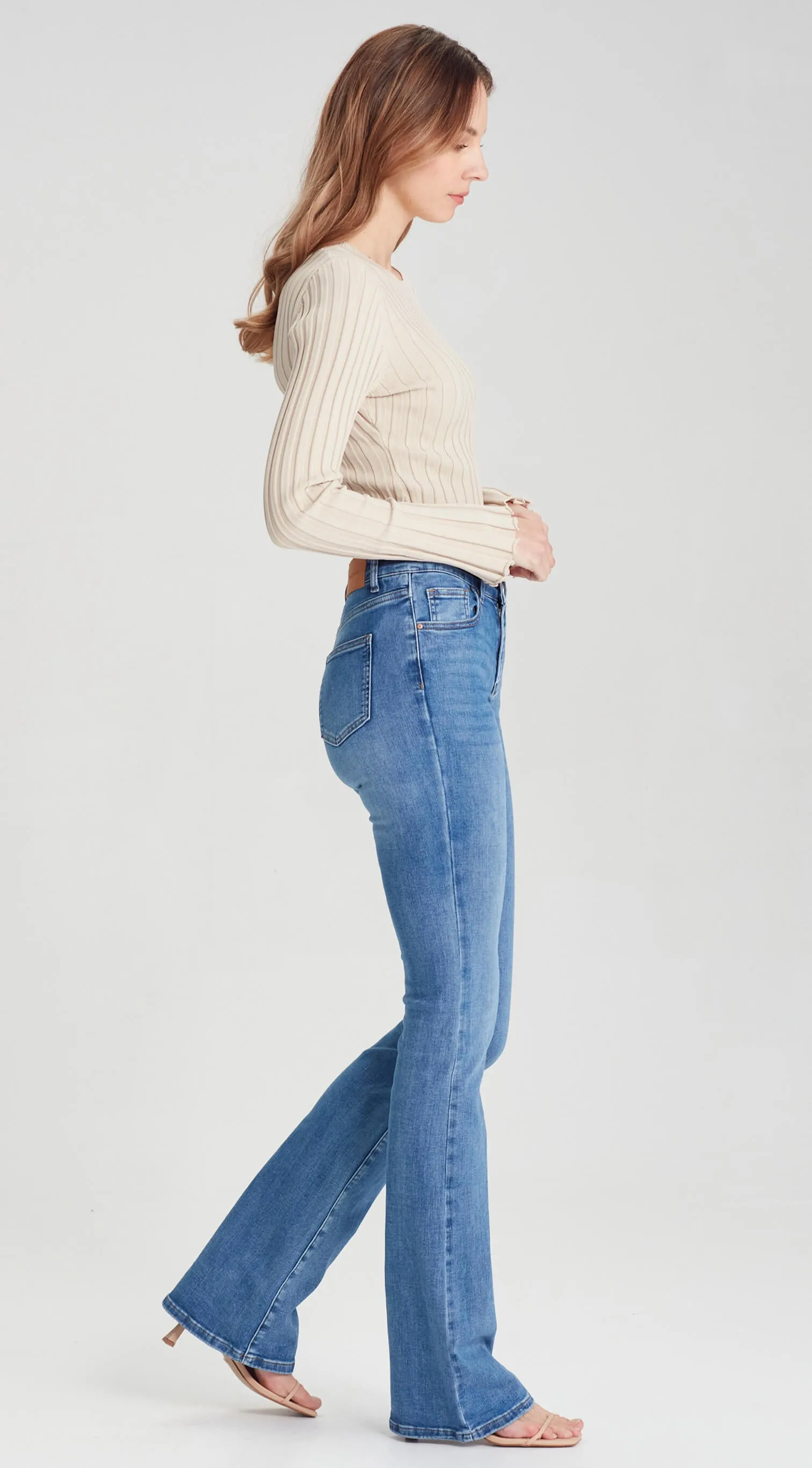 CHARLIE | TALL Flared Jean Blue 34''