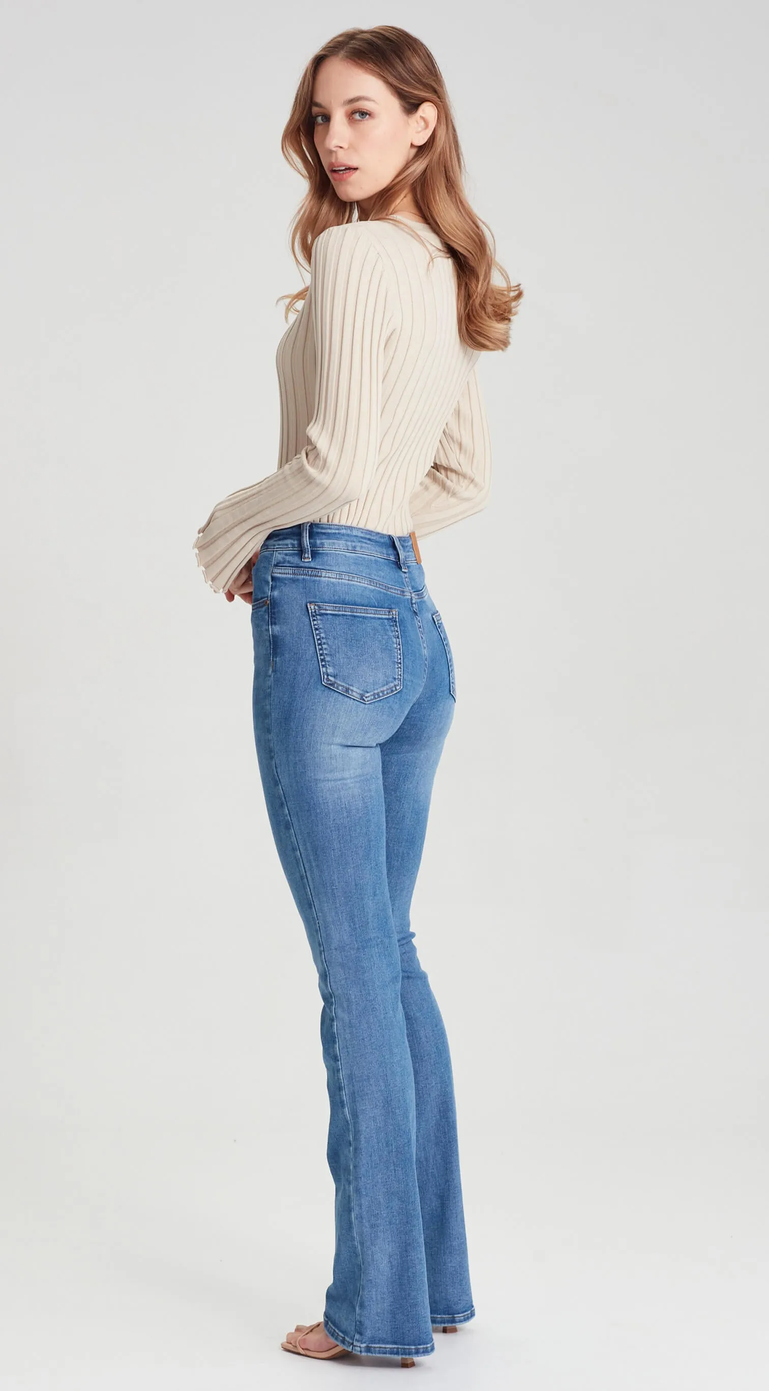 CHARLIE | TALL Flared Jean Blue 36''