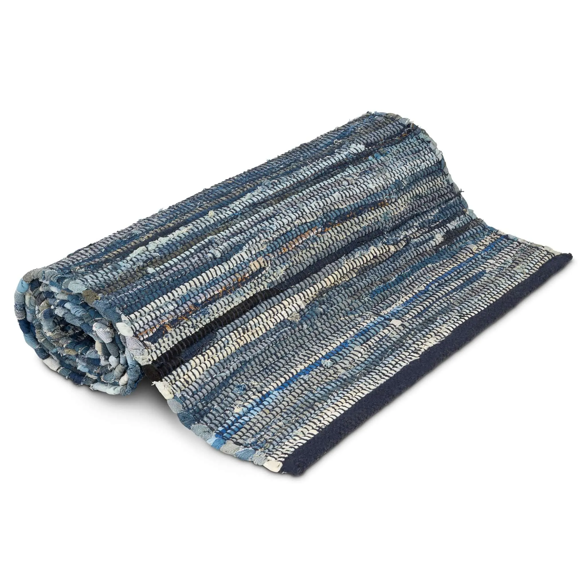 Chindi Handwoven Denim Recycled Rag Rug