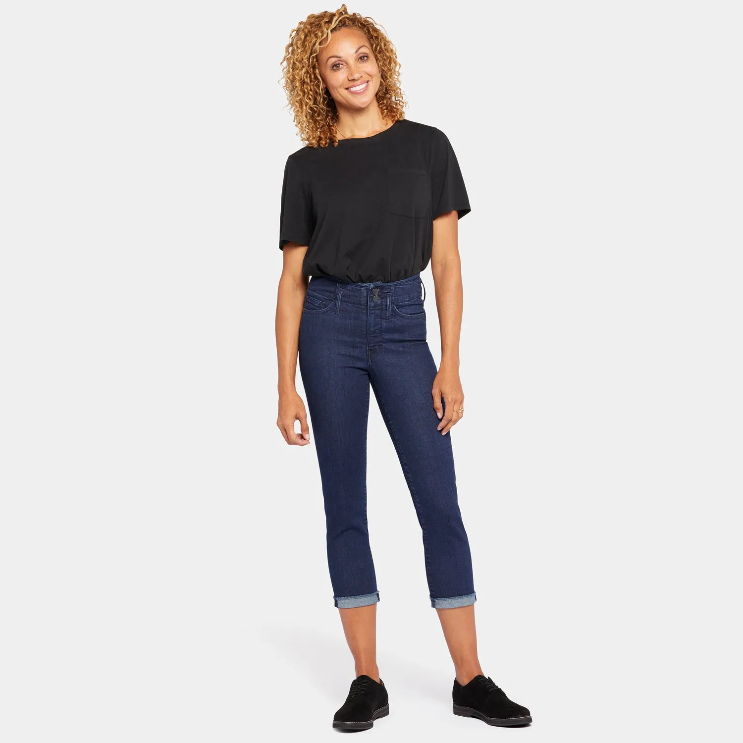 Chloe Capri Jeans In Petite - Mystique