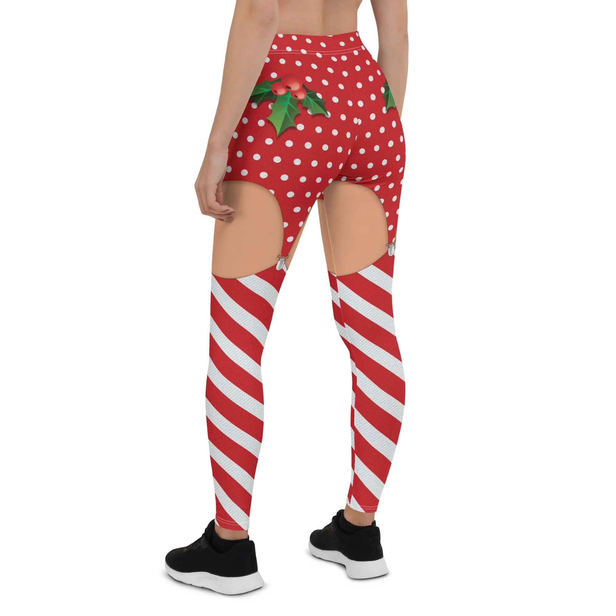 Christmas Suspenders Leggings