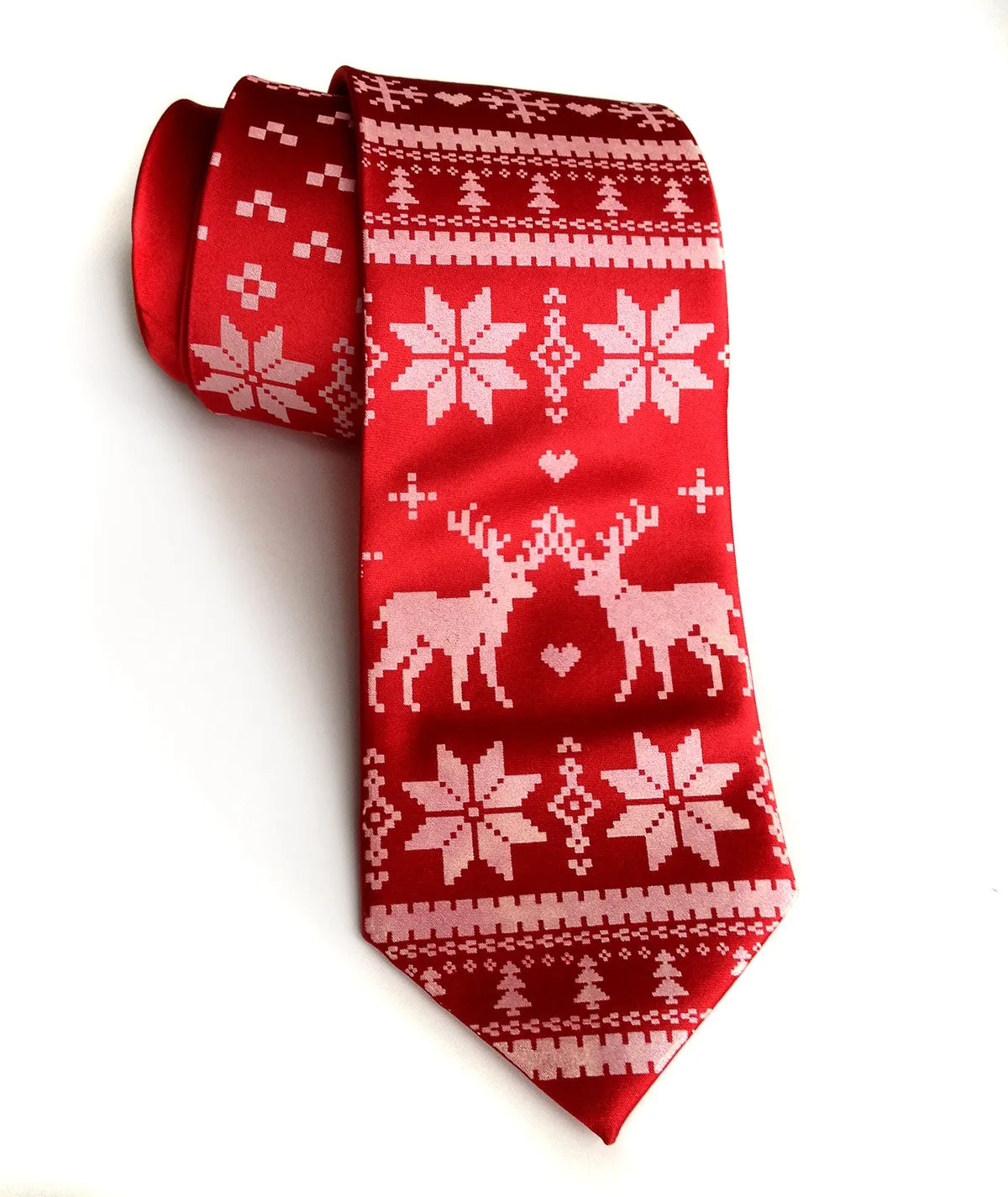 Christmas Sweater Necktie. Ugly Holiday Sweater tie.