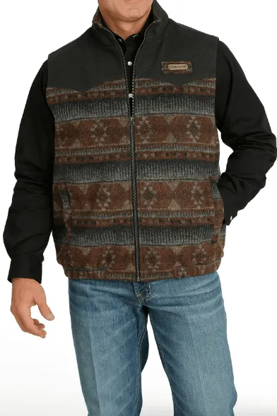 Cinch Men's Brown Multi Wooley Concealed Carry Vest MWV1543007