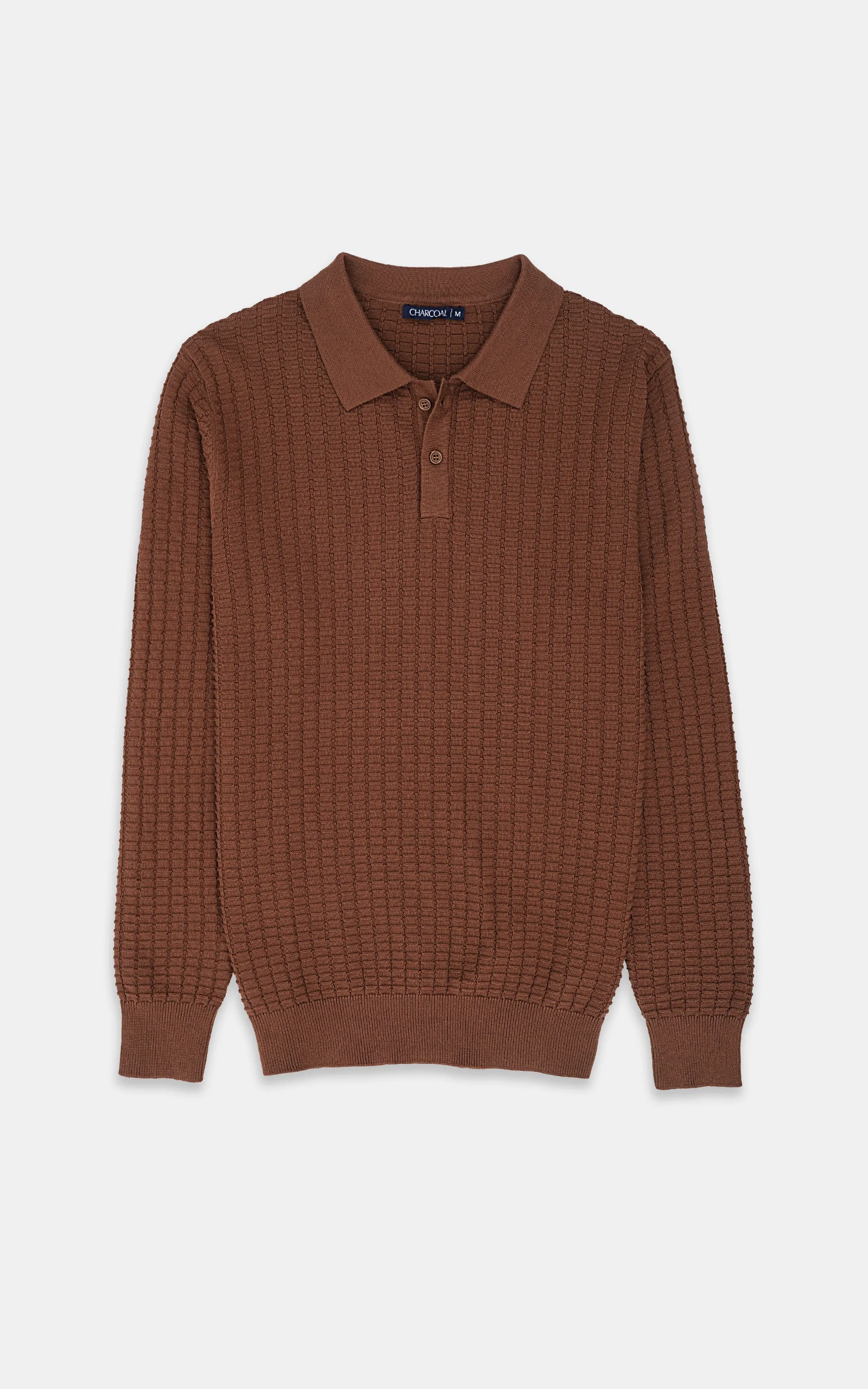 CLASSIC POLO SWEATER  BROWN