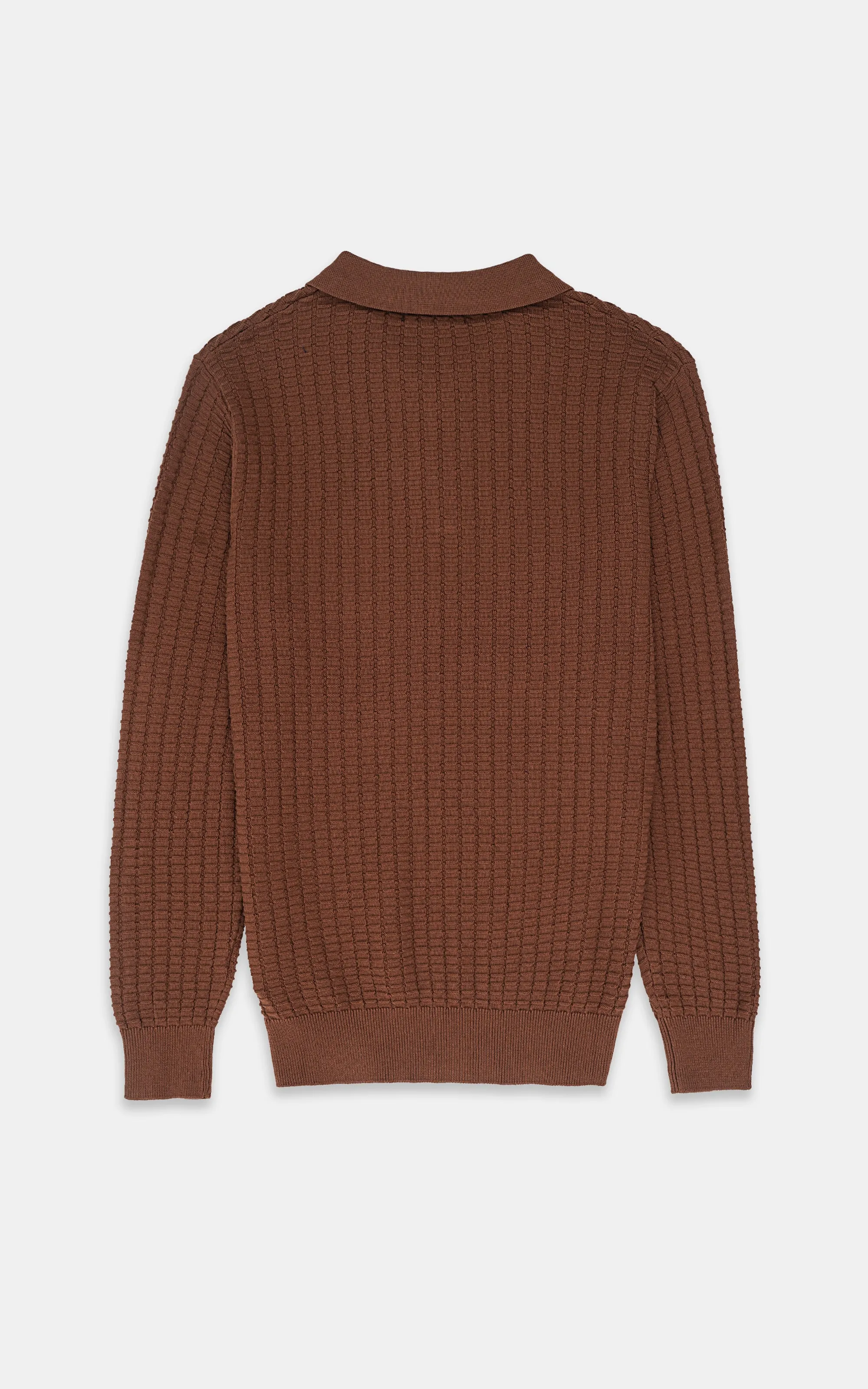 CLASSIC POLO SWEATER  BROWN