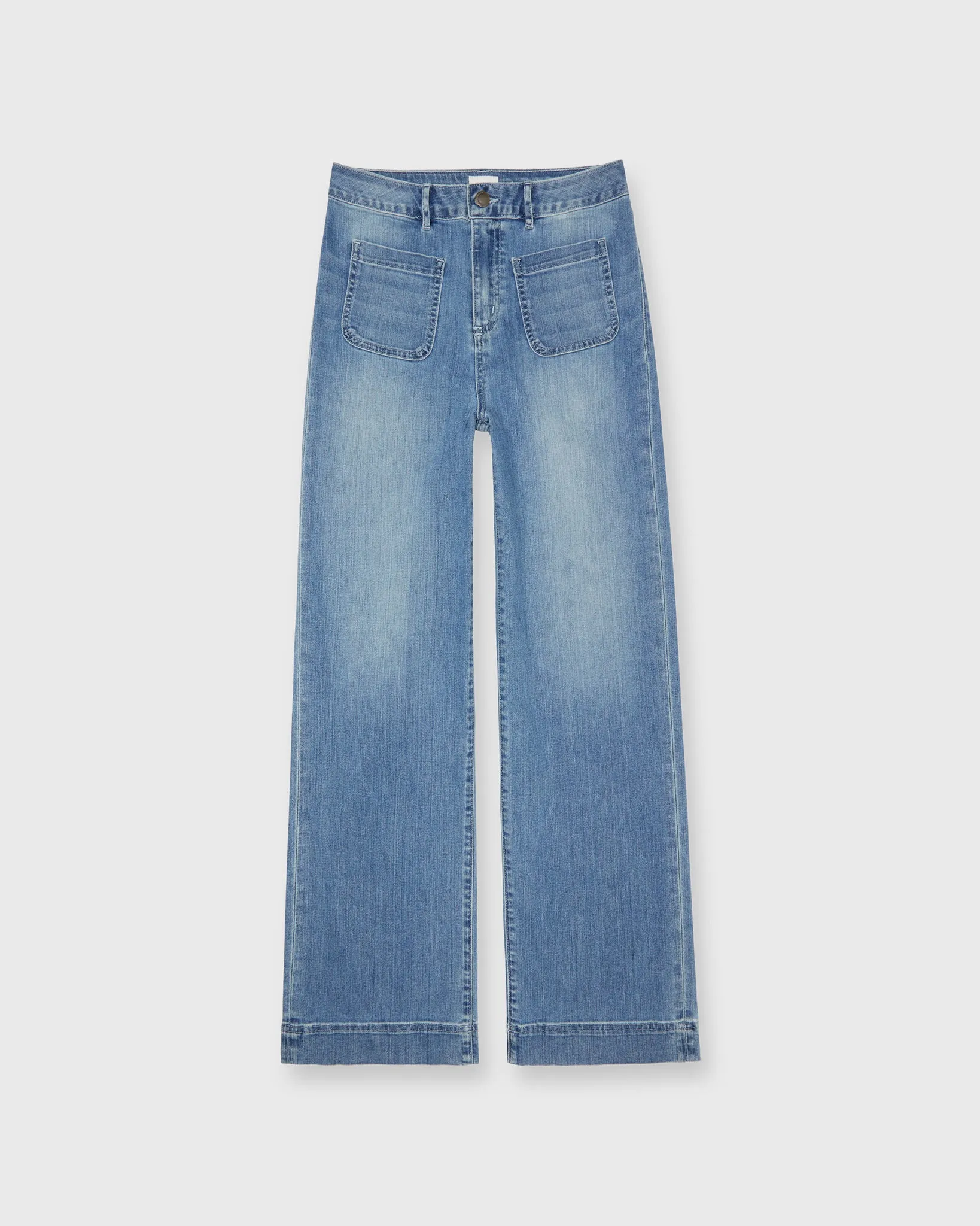 Coco Patch Pocket Jean in 7-Year Indigo Stretch Denim