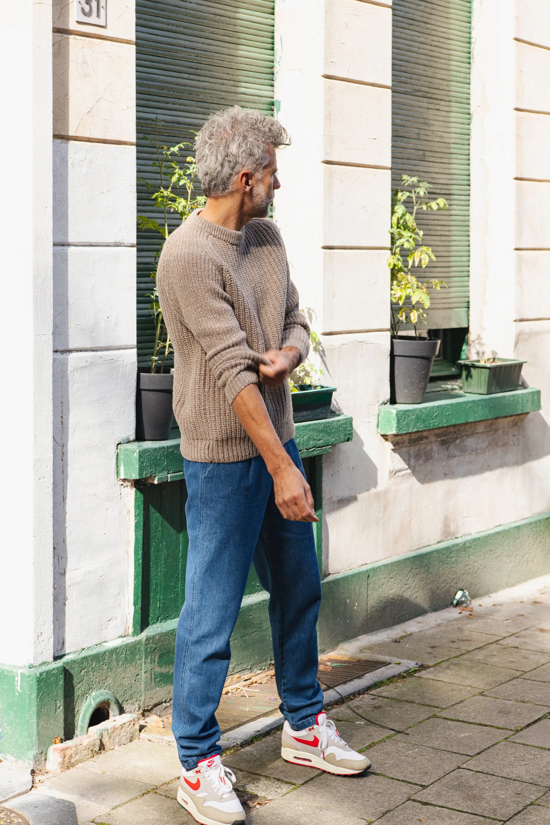 Comfort Denim Chino Pants - Indigo