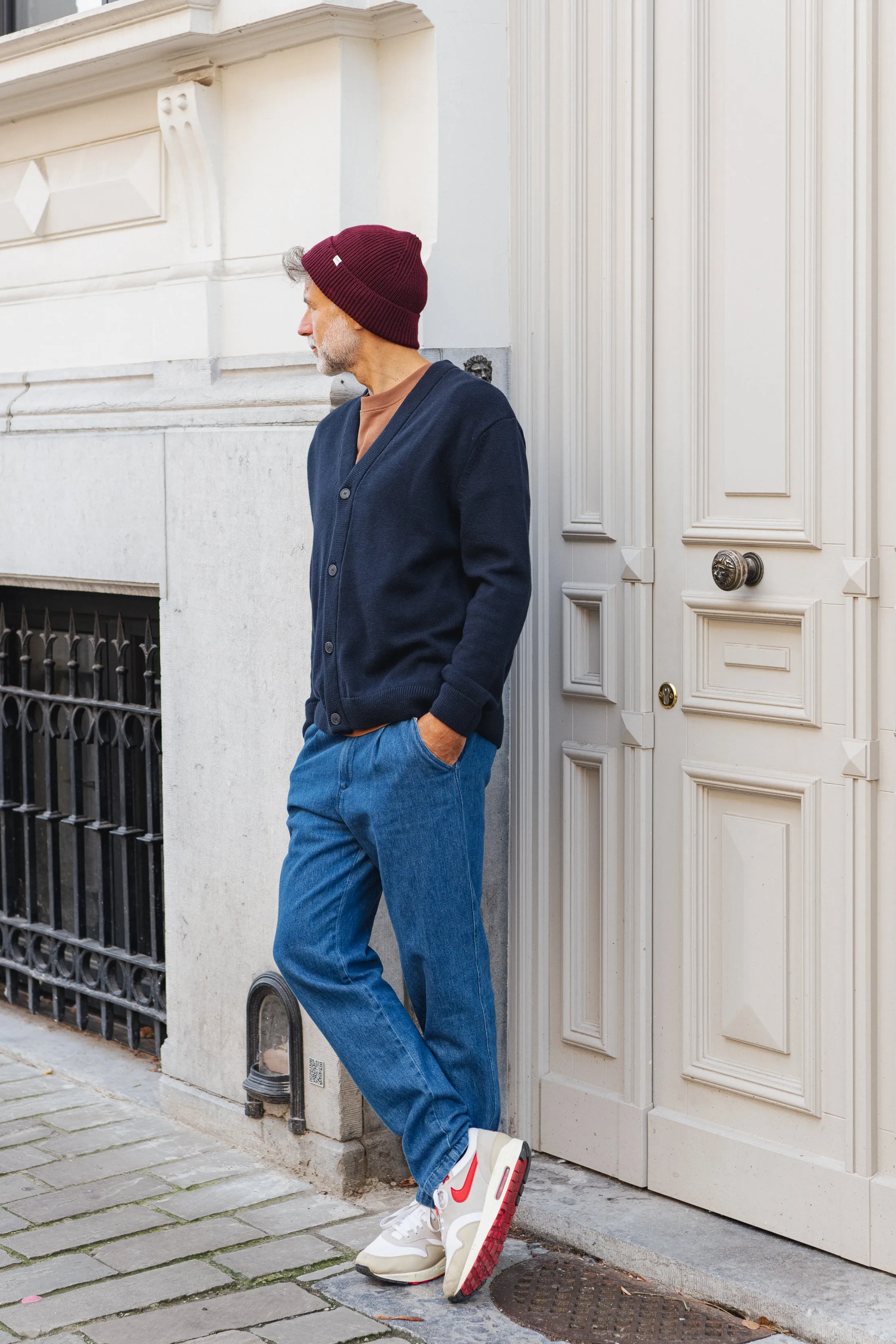 Comfort Denim Chino Pants - Indigo