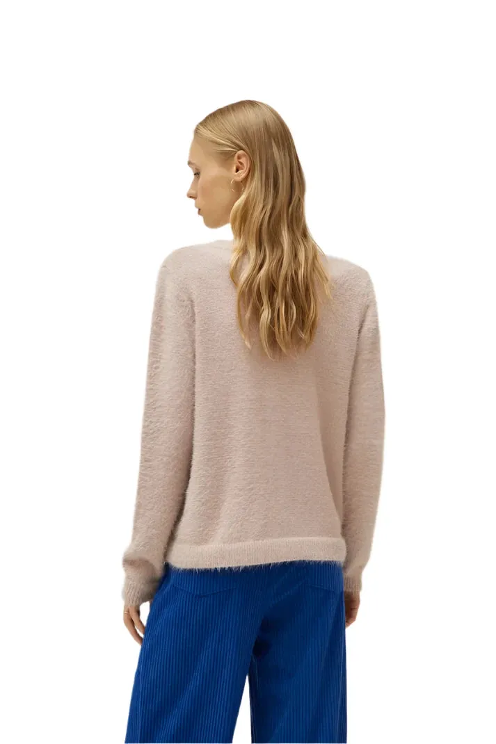 Compania Fantastica Pink textured knit cardigan