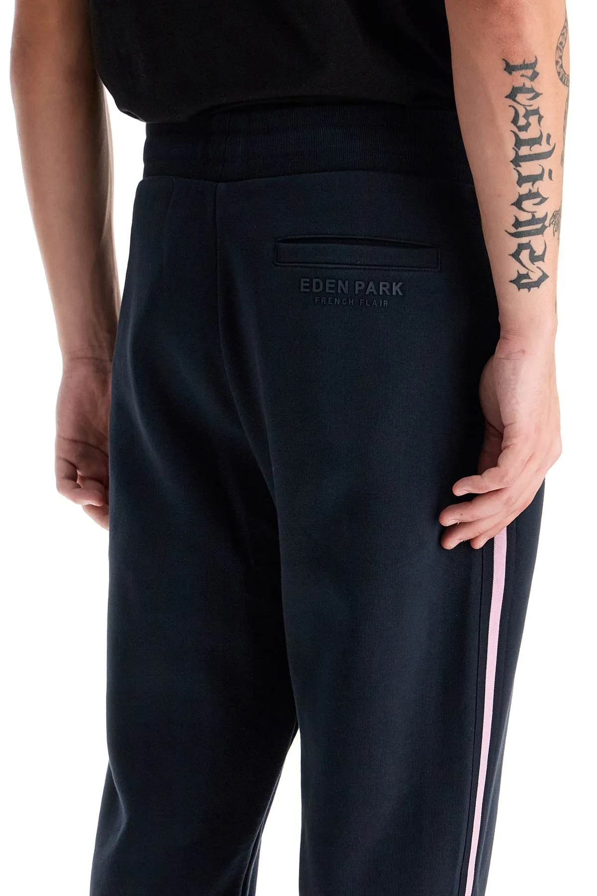 contrast band joggers with eight