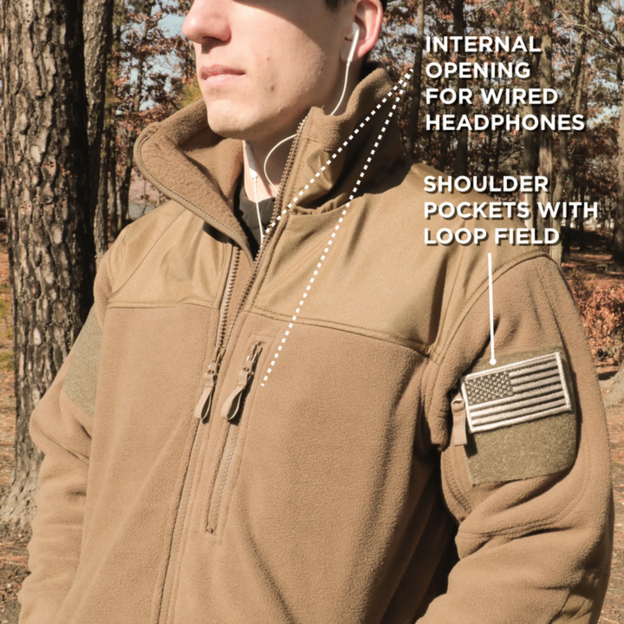 Coyote Brown - Tactical Special Operations Fleece Jacket