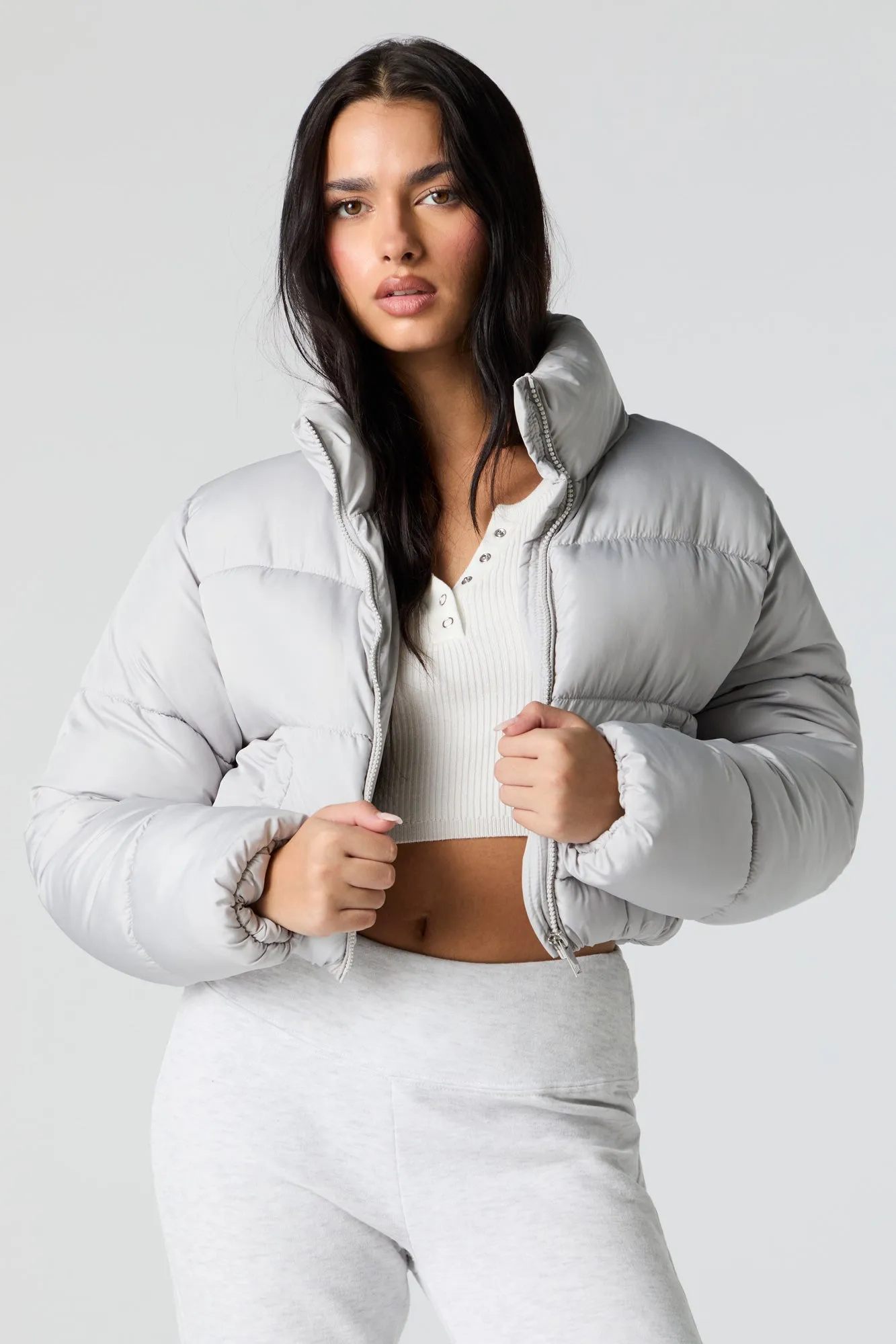 Cropped Puffer Jacket