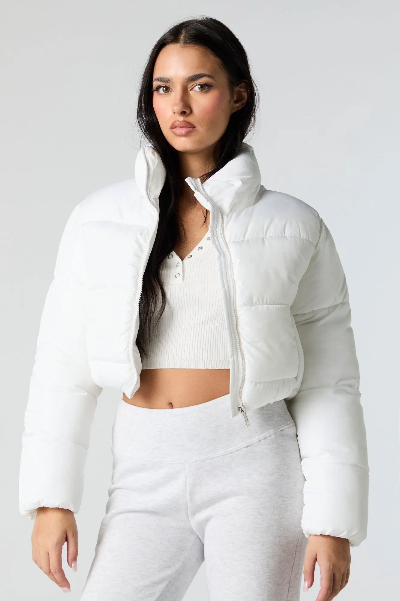 Cropped Puffer Jacket