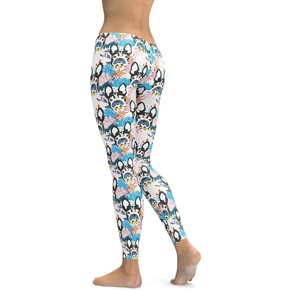 Cute Puppy Print Leggings