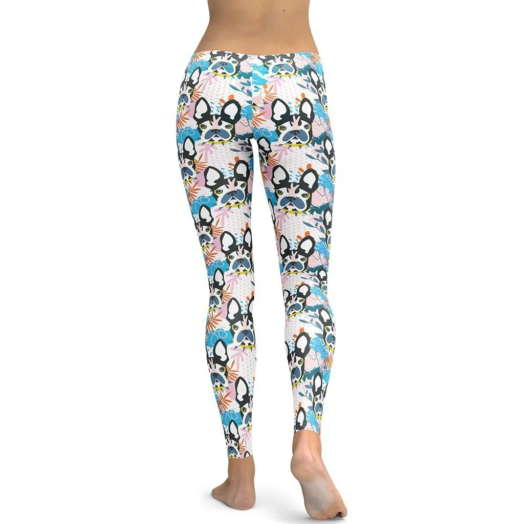 Cute Puppy Print Leggings