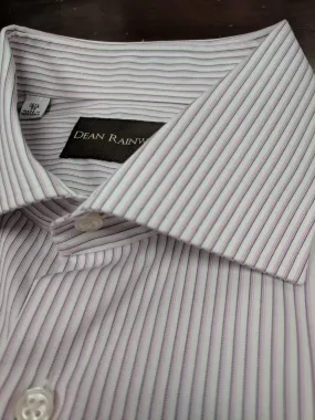 Dean Rainwater Fine Pink Stripe 100% Cotton Dress Shirt