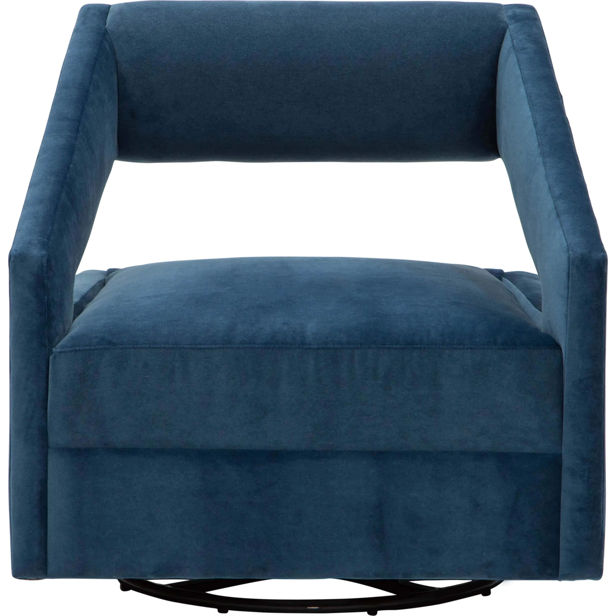 Decker Swivel Chair, Banks Denim