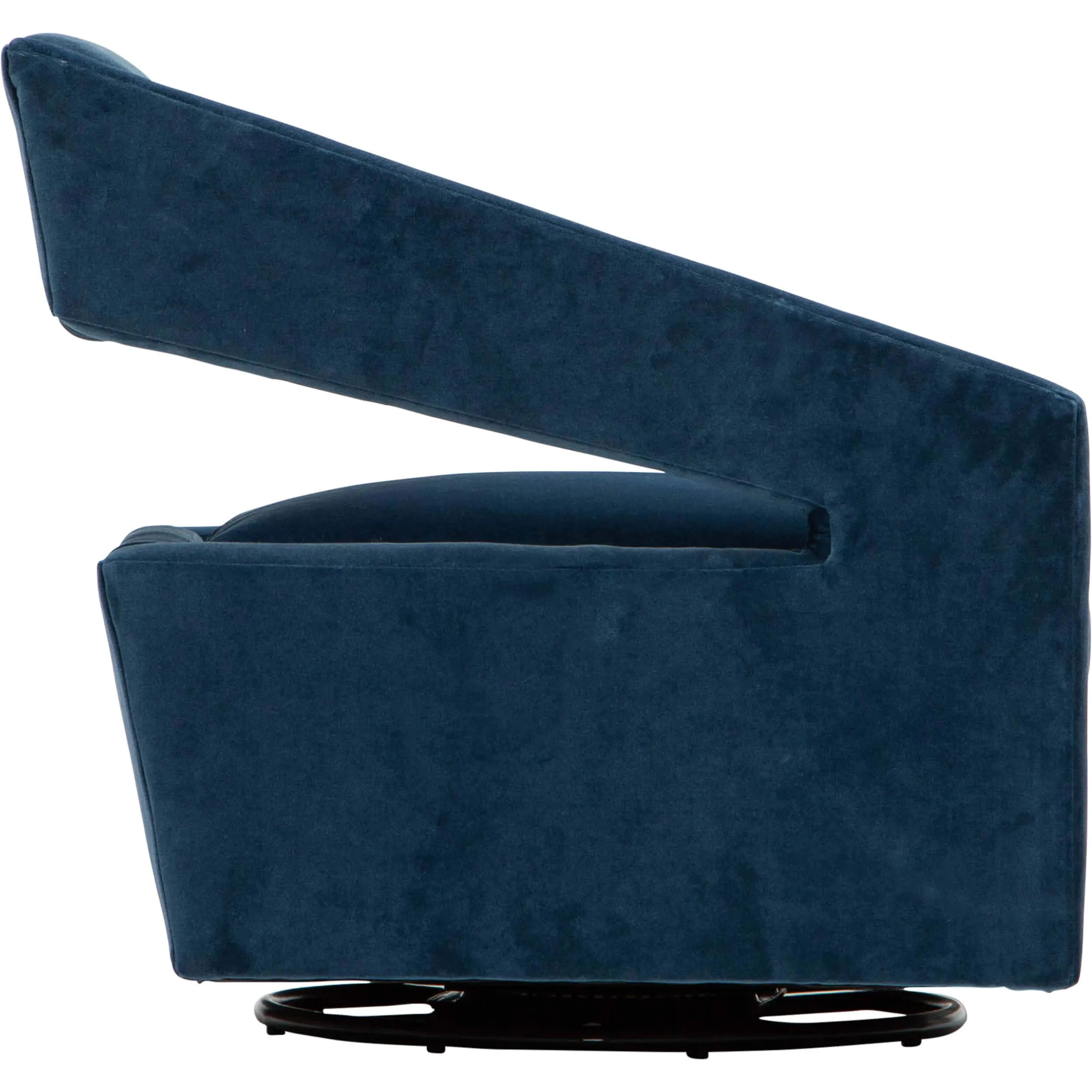 Decker Swivel Chair, Banks Denim