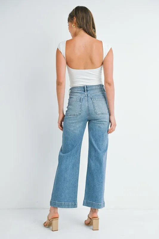 Denim Utility Pants Medium Denim