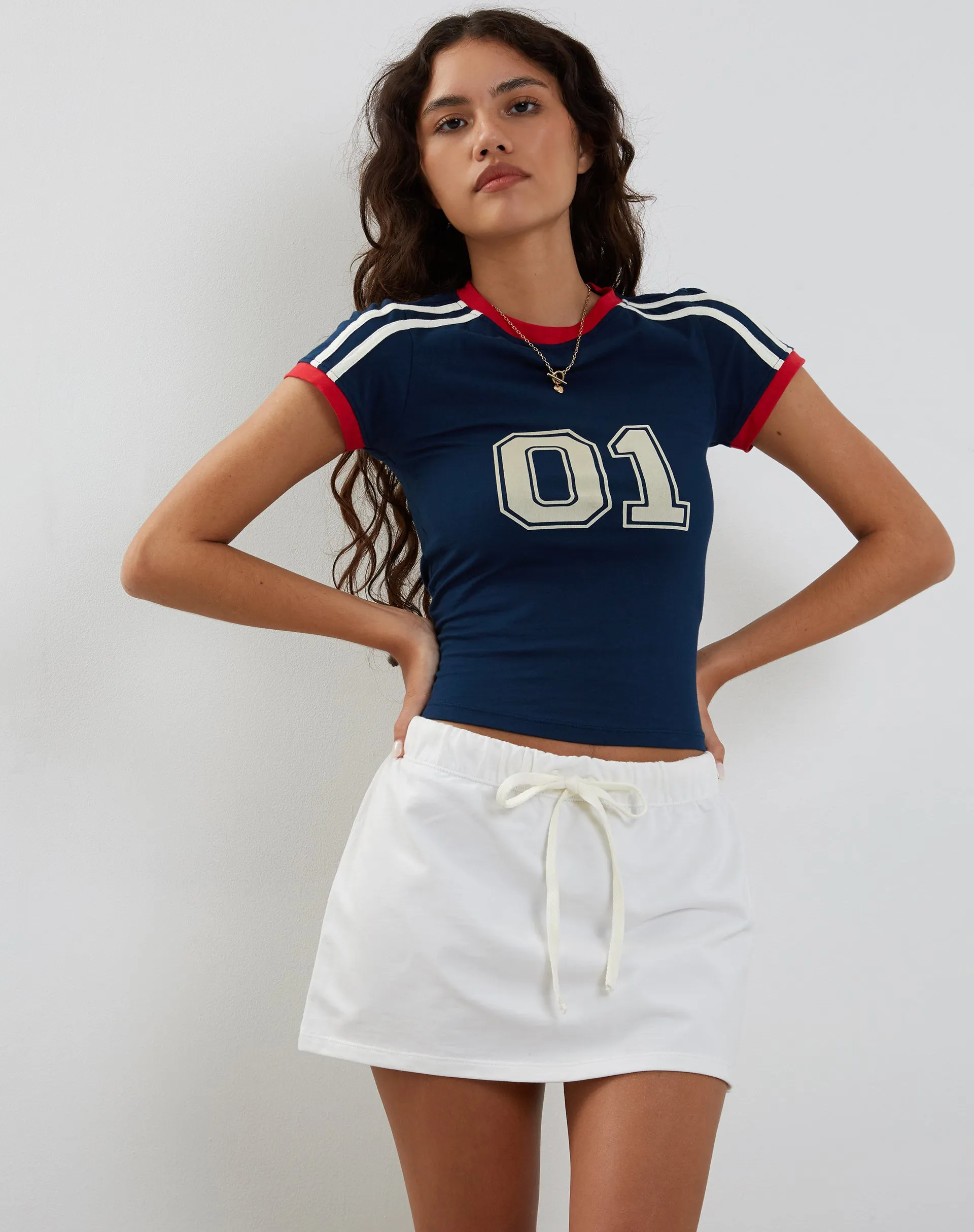 Dheca Mini Skirt in White