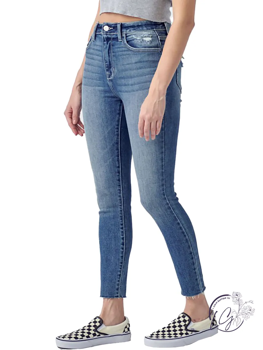 Diana High-Rise Raw Hem Skinny by Cello Jeans