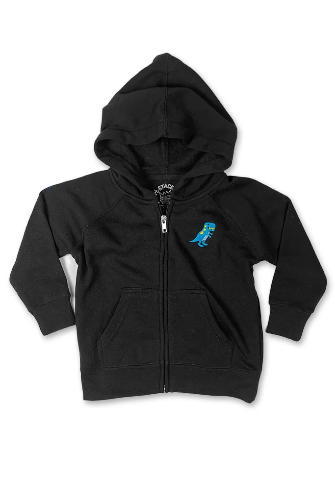 Dino Zip Up | Black