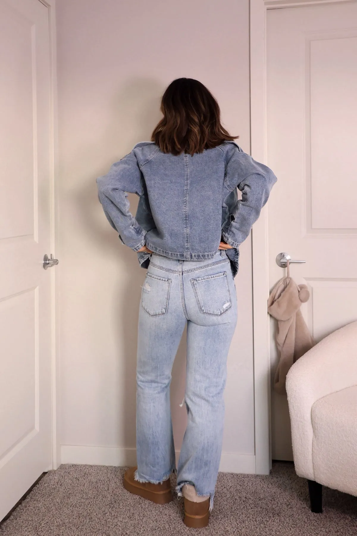 Double Breasted Denim Jacket