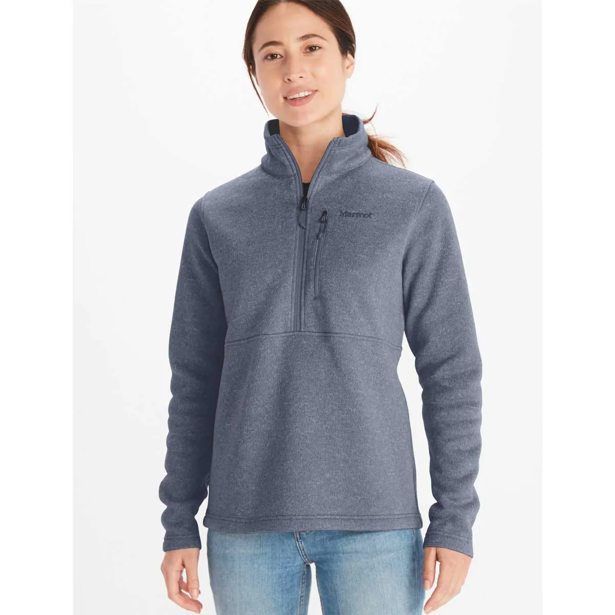 Drop Line Half Zip Womens