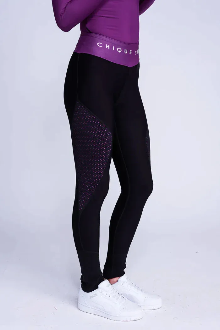 Empower On-Ice Leggings in Berry