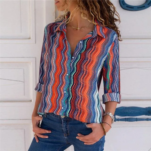 fashion Leisure Blouse Shirt Casual Tops