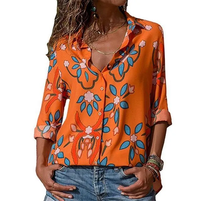 fashion Leisure Blouse Shirt Casual Tops