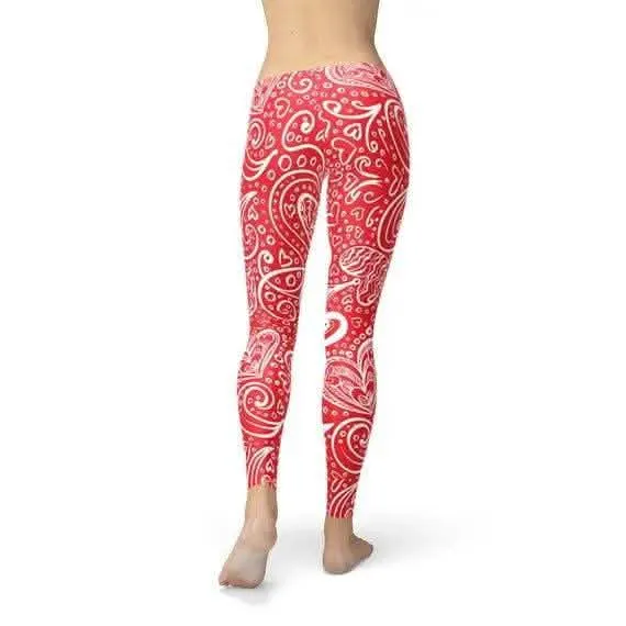 Floral Elegance Activewear Leggings - Size L