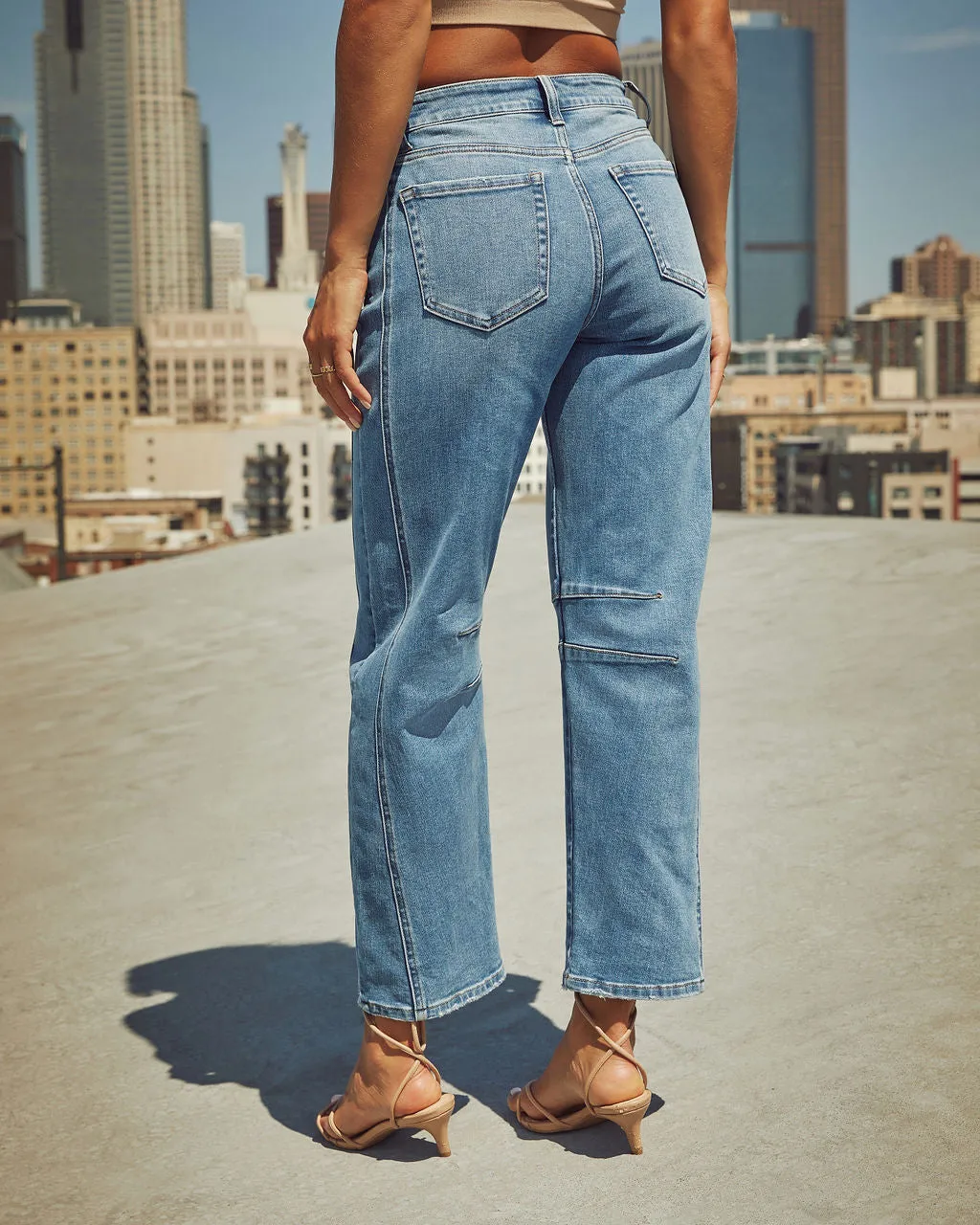 Free Cove High Rise Barrel Jeans