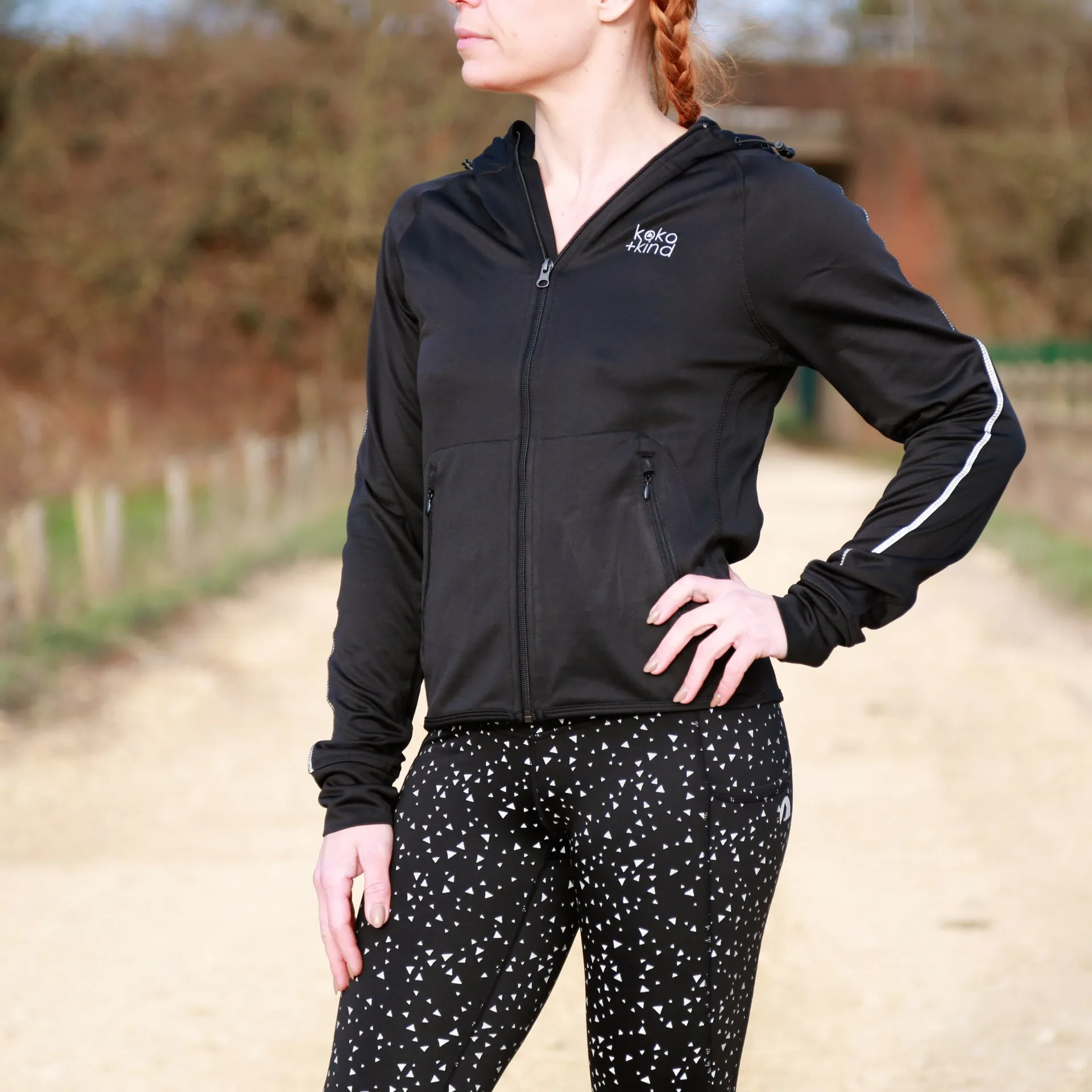 Geo Reflective Full Length Leggings