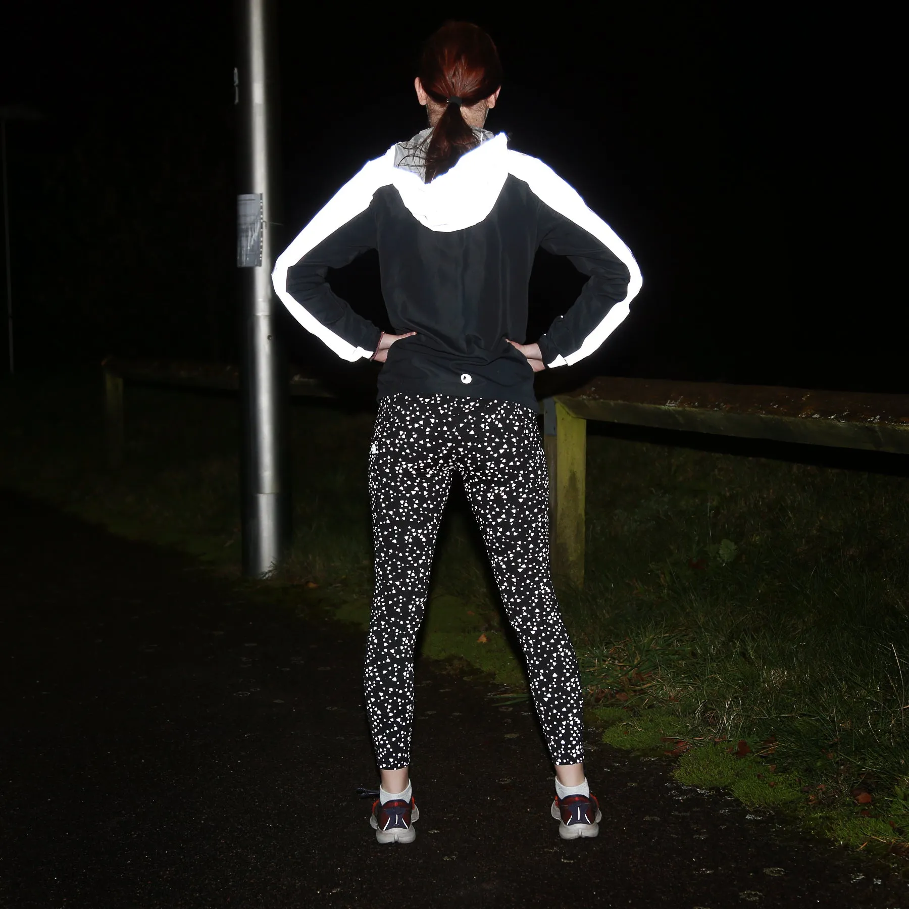 Geo Reflective Full Length Leggings