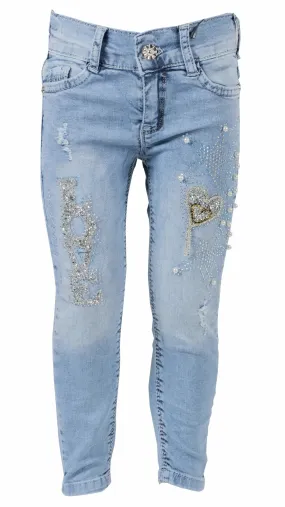 Girls' Heart Jeans