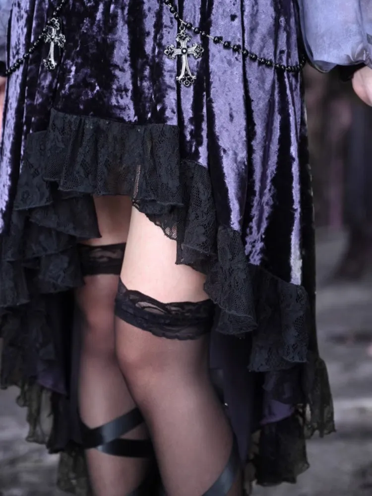 Gothic Layered Lace Skirt