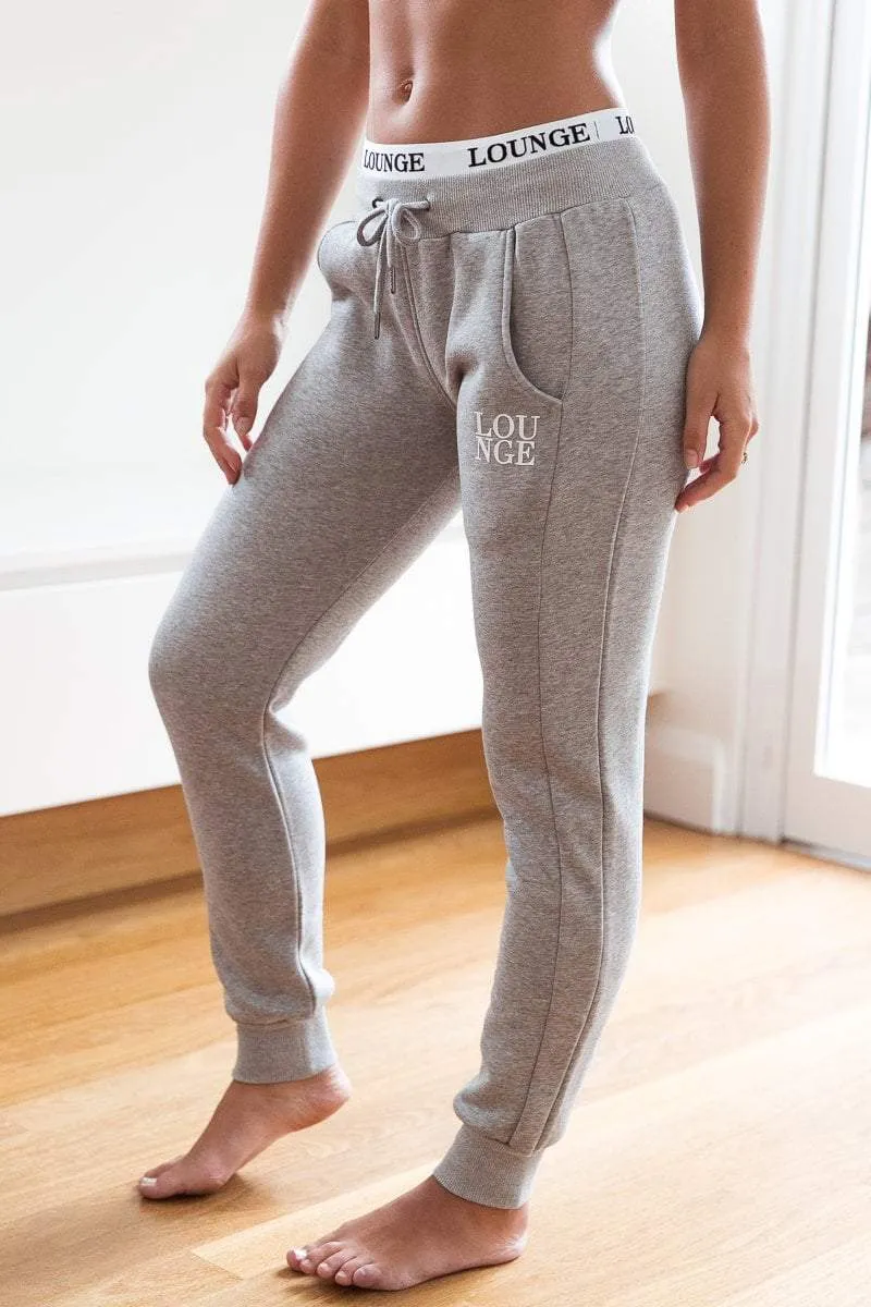 Gray Fitted Joggers