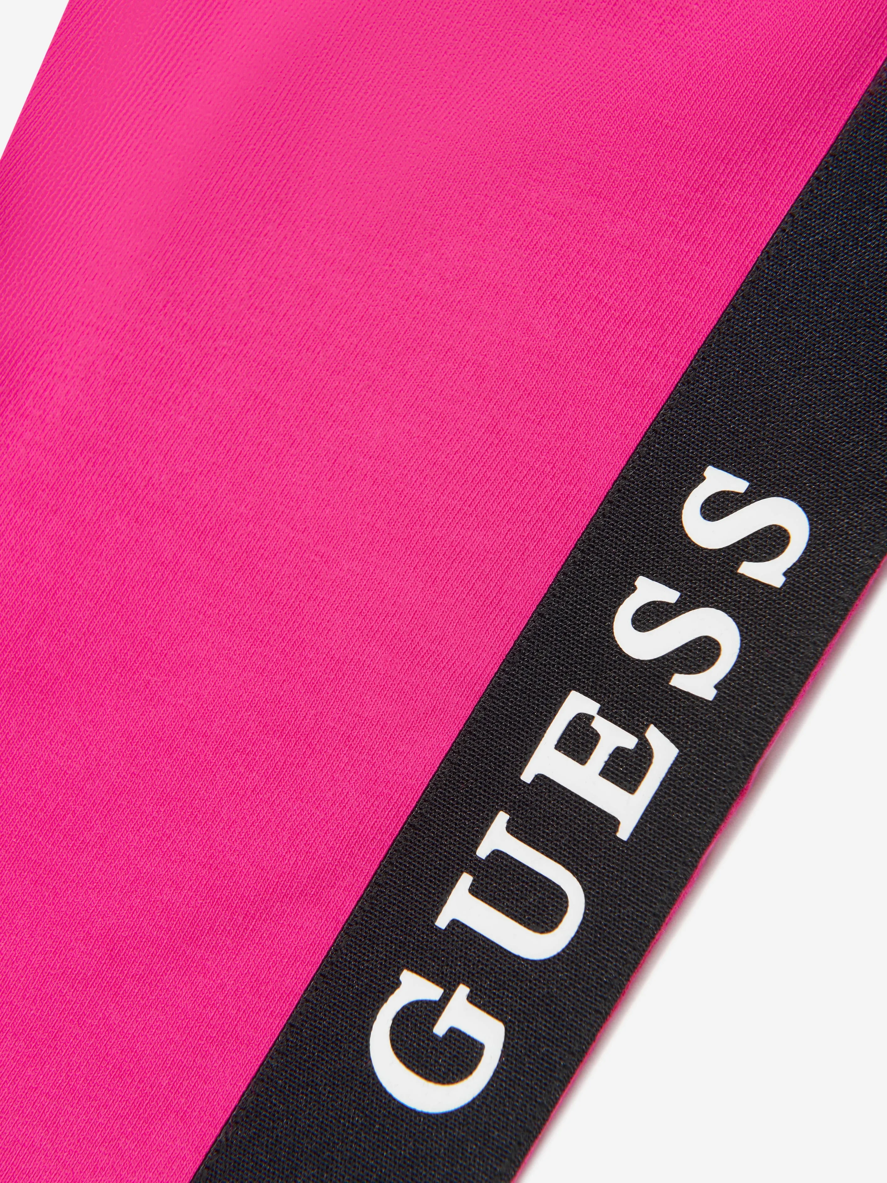 Guess Girls Logo Leggings in Pink