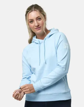 Gym Coffee Chill Pullover Hoodie (Womens) - Baby Blue