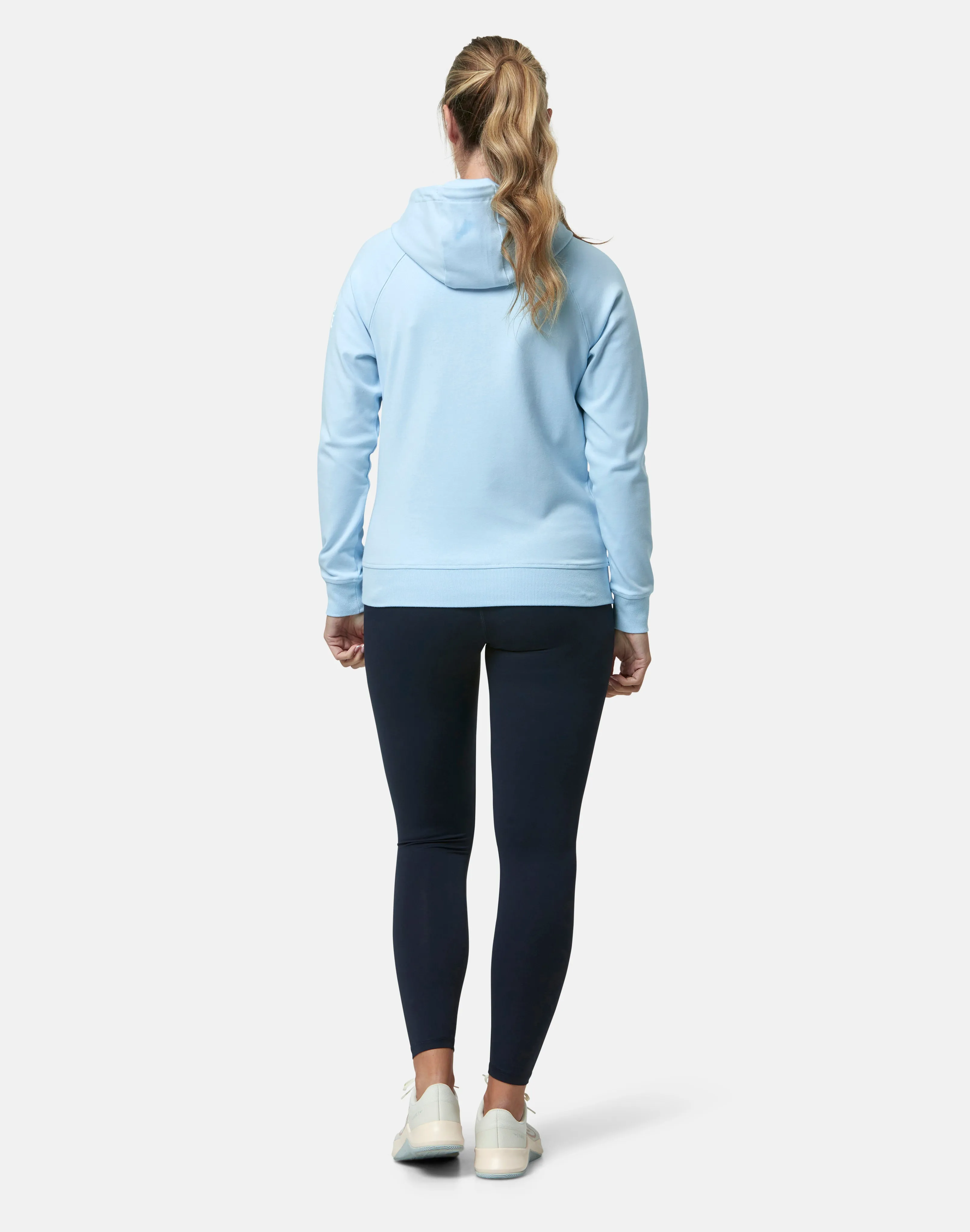 Gym Coffee Chill Pullover Hoodie (Womens) - Baby Blue