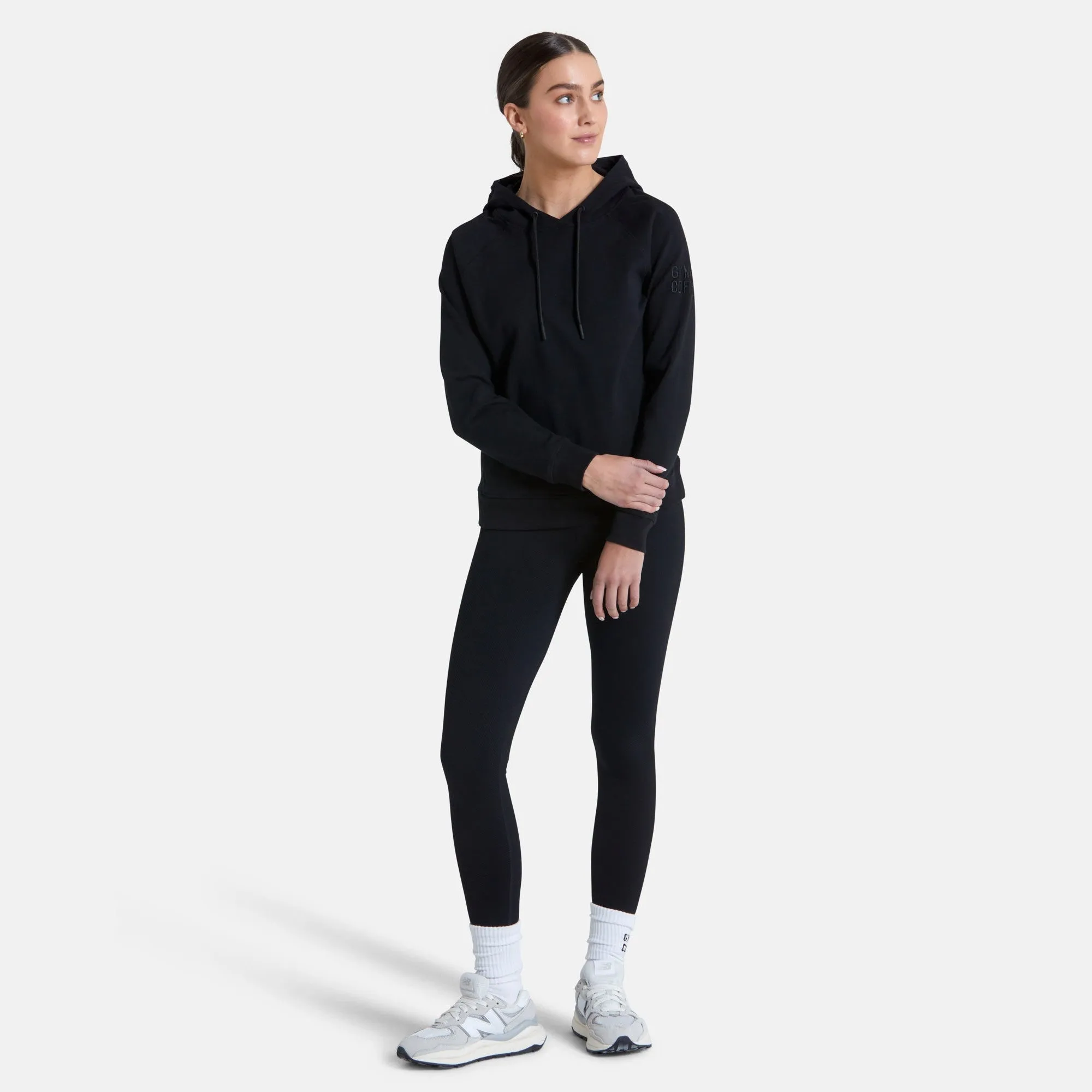 Gym Coffee Essential Hoodie (Womens) - Black