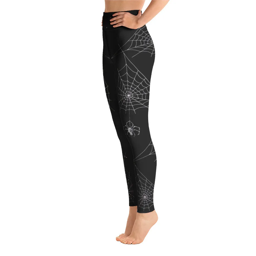 Halloween Spider Webs Leggings, lioness-love