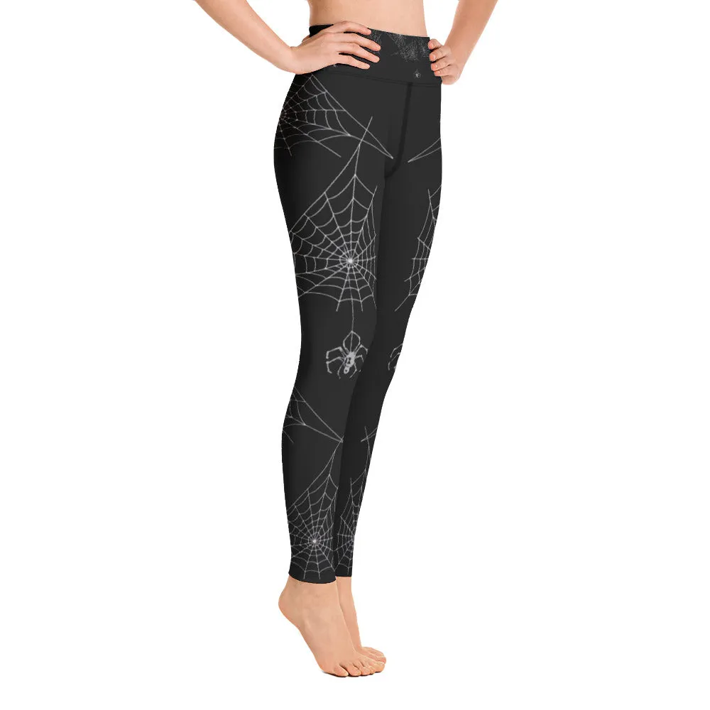 Halloween Spider Webs Leggings, lioness-love